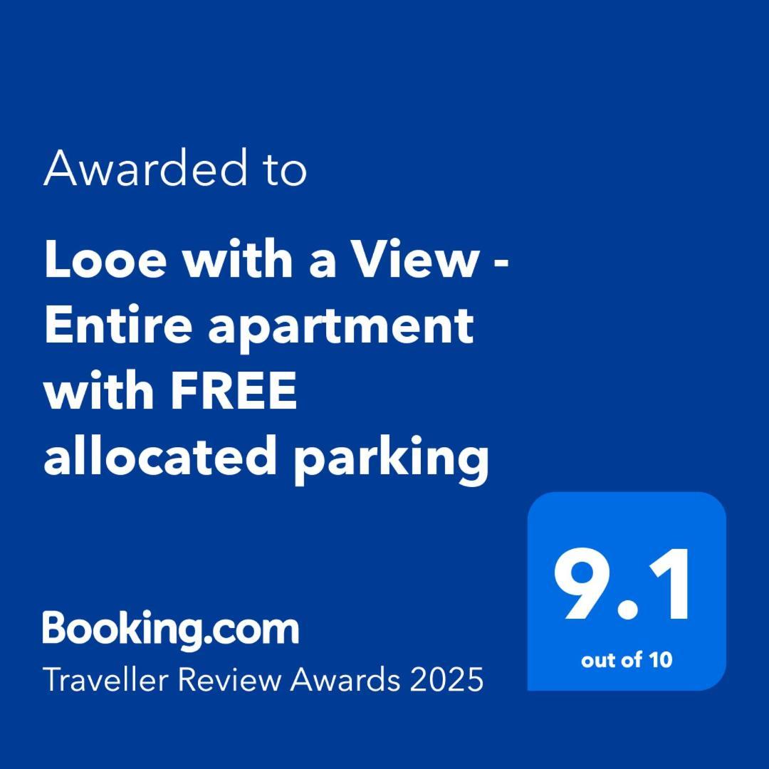 Looe With A View - Entire Apartment With Free Allocated Parking Exterior photo